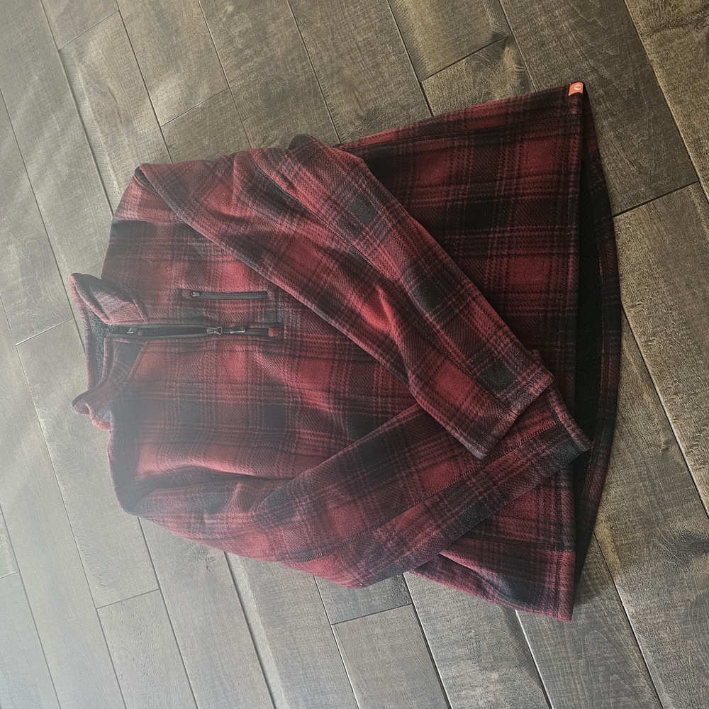Plaid Quarter-Zip Pullover
